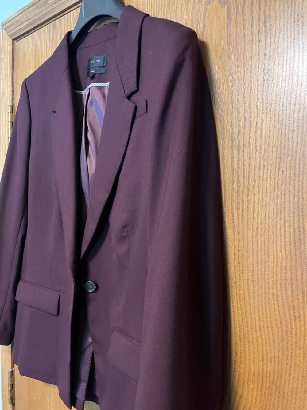 J. Crew Women's Wool Burgundy Suit - Picture 11 of 14